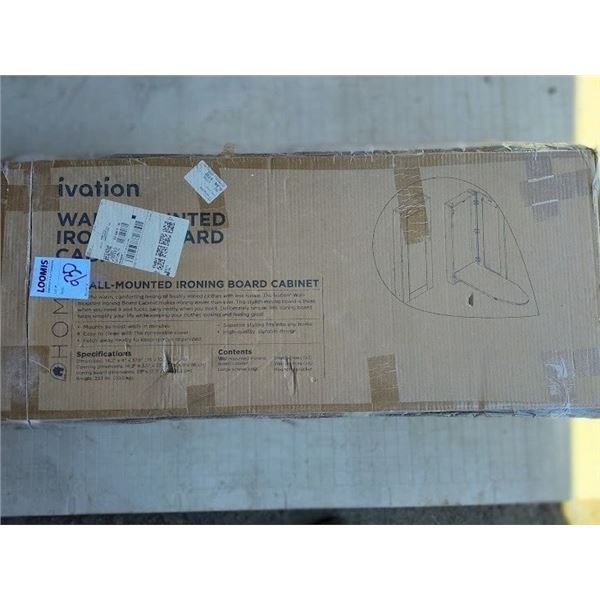 NEW WALL MOUNTED IRONING BOARD CABINET (IN THE ORIGINAL BOX)