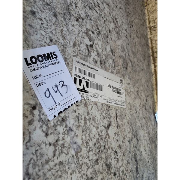 NEW WHITE MARBLE FINISH COUNTER TOP (APPROX. 118" BY 26.5")