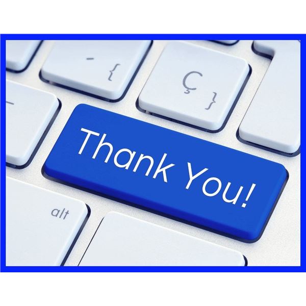 THANK YOU FOR YOUR BUSINESS