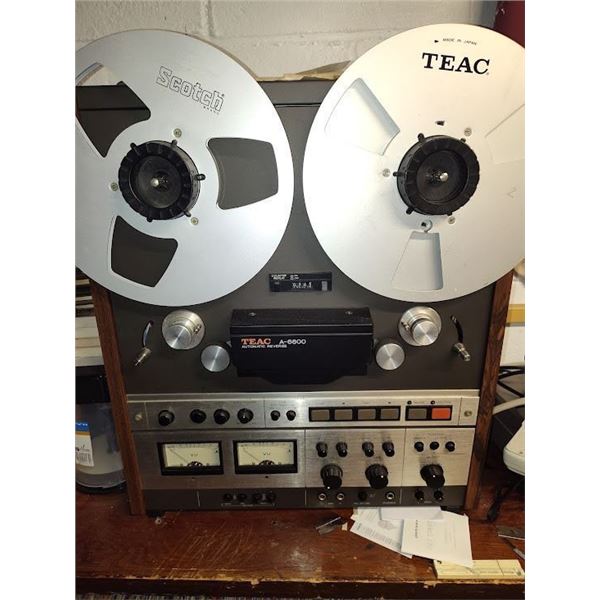 RARE TEAC A - 6600 AUTO REVERSE, OPEN PEEL TAPE RECORDER