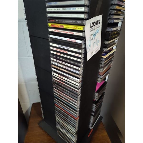 CD COLLECTION ON SPINNER DISPLAY AMAZING COLLECTION OF JOE GODINAS ASSORTED MUSIC APPROX 175 PC MORE