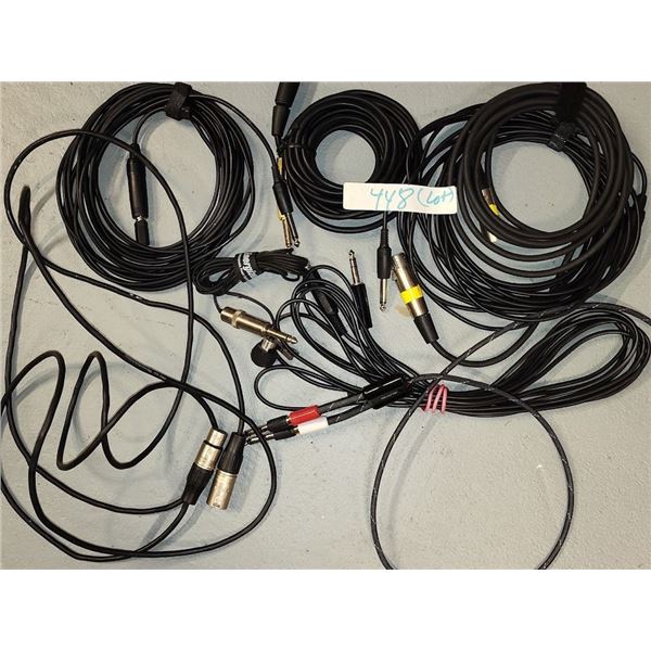 Bundle lot mic cords with clip on mic