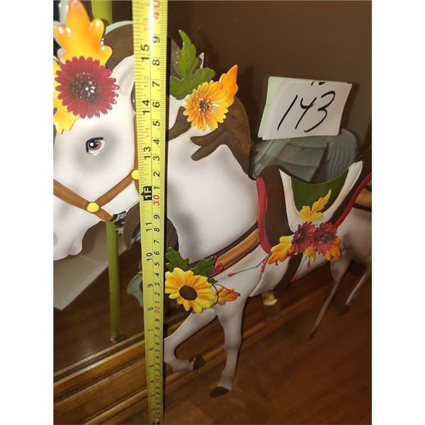 METAL HORSE DECOR 15" TALL