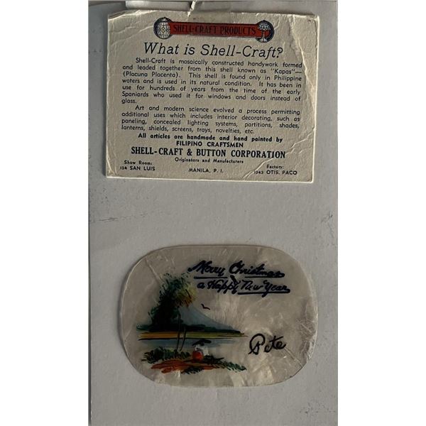 Filipino Chistmas Shell-Craft. 3x4 inches