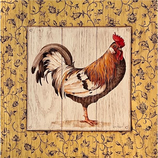 French Country Farmhouse Rooster Art Print