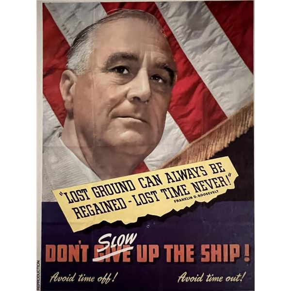 FDR war advertisement. 4x6 inches