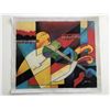 Image 1 : Violinist Abstract original painting on canvas