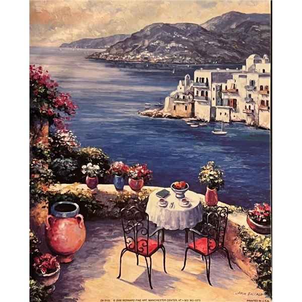 John Zaccheo Italian Seaside Art Print