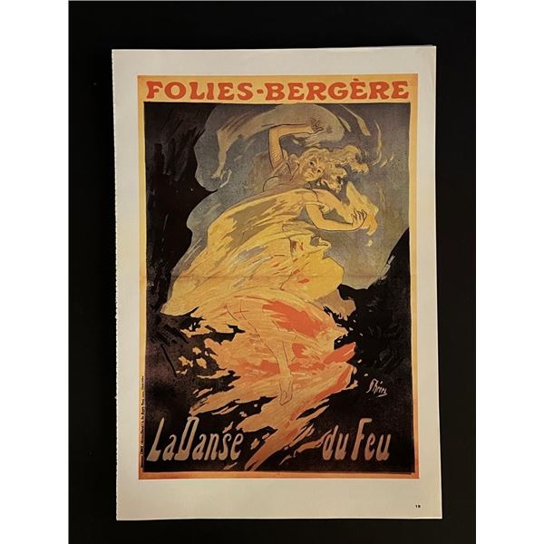 Paris France Follies Bergere Vintage Art Print