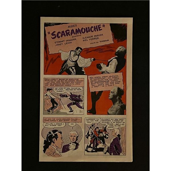 1953 MGM Scaramouche Film Program