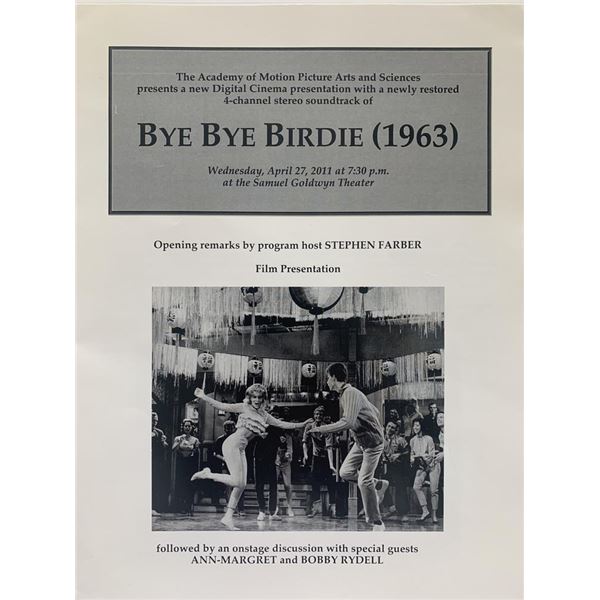 Bye Bye Birdie unsigned program
