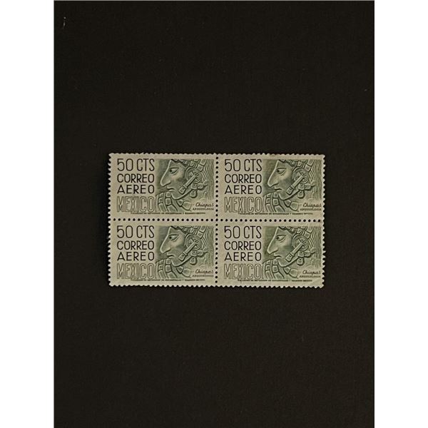 Mexican Stamps Quantity of 4. Chiapas Arqueologia