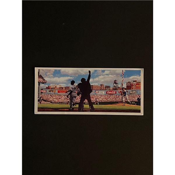 MLB 1963 World Series Lithograph Reprint on Card Series Dodgers Yankees