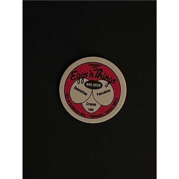 Vintage 1990s POGs Game Cap Eggs N Things Hawaii