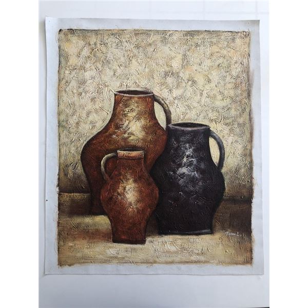 Vases Still Life original painting on canvas