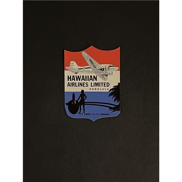 Vintage Hawaiian Airlines Limited Honolulu Sticker