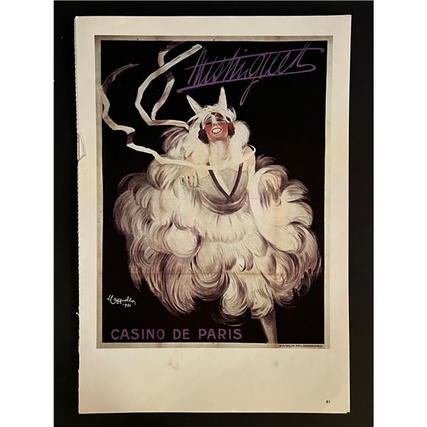 Paris France Follies Bergere Vintage Art Print