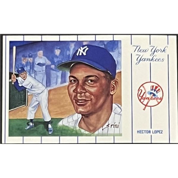 1961 New York Yankees Team Hector Lopez Postcard Series No.1. Card 8 of 12