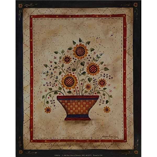 Valerie Evers Wenk Vintage Nostalgic Floral Art Print.