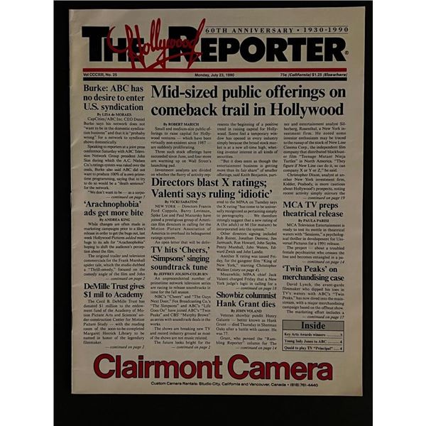 July 1990 The Hollywood Reporter 60th Anniversary Newspaper