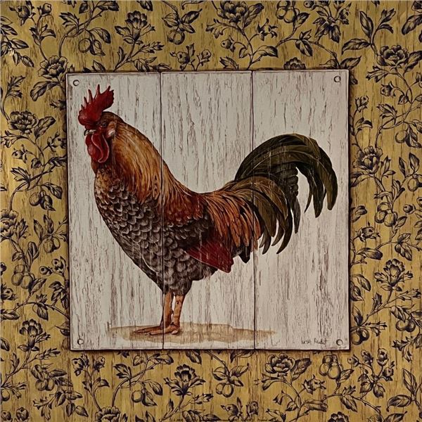 French Country Farmhouse Rooster Art Print