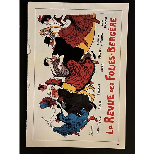 Paris France Follies Bergere Vintage Art Print