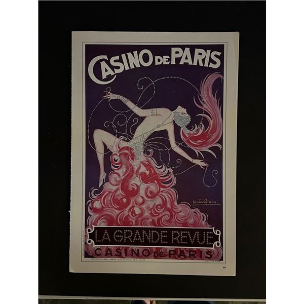 Paris France Follies Bergere Vintage Art Print