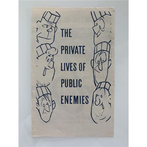 The Private Lives Of Public Enemies unsigned program