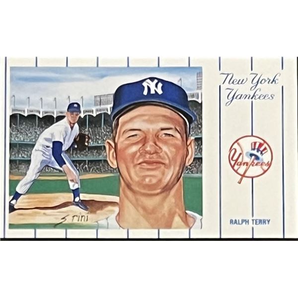 1961 New York Yankees Team Ralph Terry Postcard Series No.2. Card 6 of 12