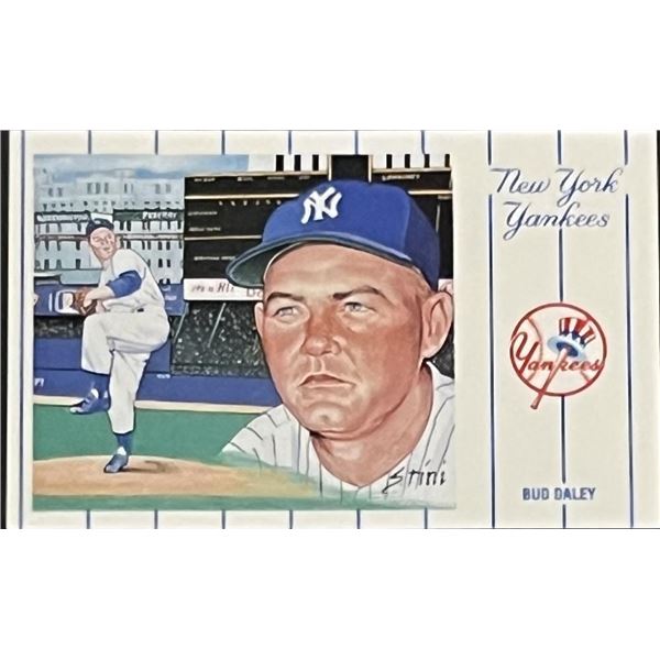 1961 New York Yankees Team Bud Daley Postcard Series No.3. Card 11 of 12