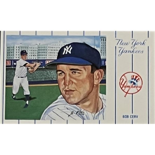 1961 New York Yankees Team Bob Cerv Postcard Series No.3. Card 6 of 12