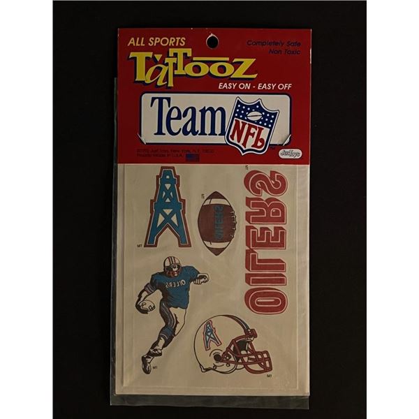 Vintage 1992 NFL Houston Oilers Tattoos