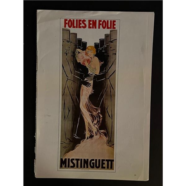 Paris France Follies Bergere Vintage Art Print