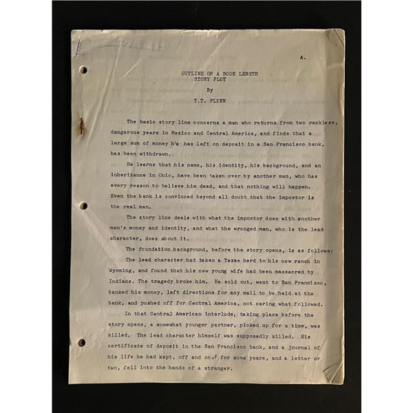 1957 Story Plot by Thomas T Flynn