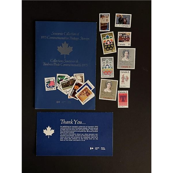 Canada Souvenir Collection of 1973 Commemorative Stamps