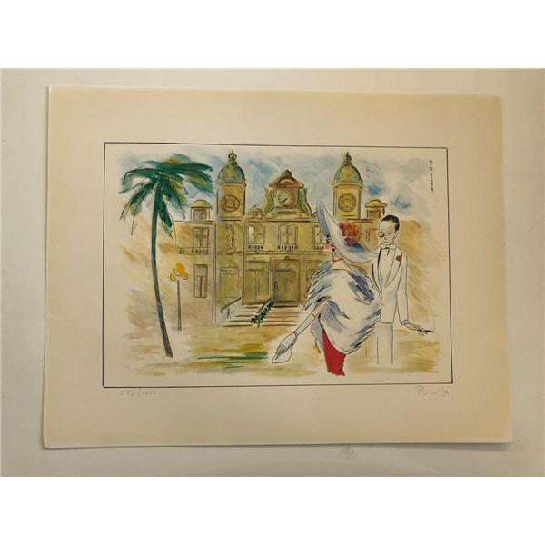 Piroska Kevesi Hand Signed Lithograph - Monte Carlo Casino