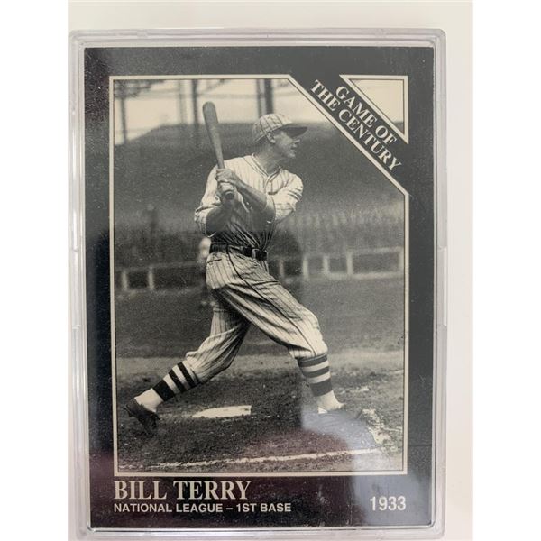 Bill Terry unsigned baseball card