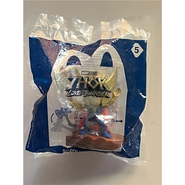 2022 McDonalds Marvel Golden Armor Thor Toy Unopened
