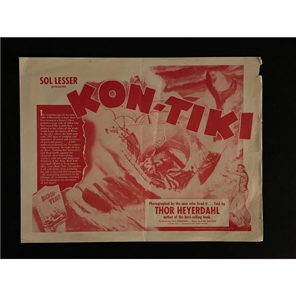 1951 Sol Kon Tiki Folm Ad Page