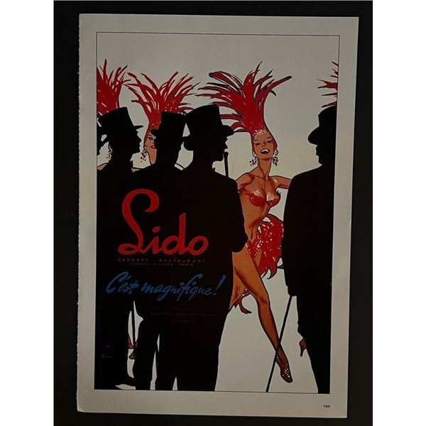 Paris France Follies Bergere Vintage Art Print