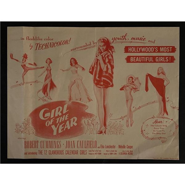 1950 Girl of the Year Film Ad Page