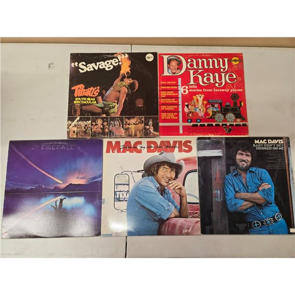 5 VINYL RECORD LOT – VARIETY POP & EASY LISTENING
