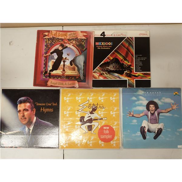 5 VINYL RECORD LOT – FOLK, EASY LISTENING & POP