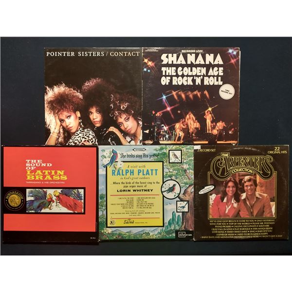 5 VINYL RECORD LOT – POP VOCAL & EASY LISTENING CLASSICS