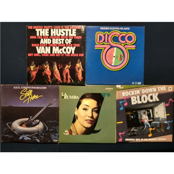 5 VINYL RECORD LOT – DISCO & SOFT ROCK / PARTY & DANCE HITS