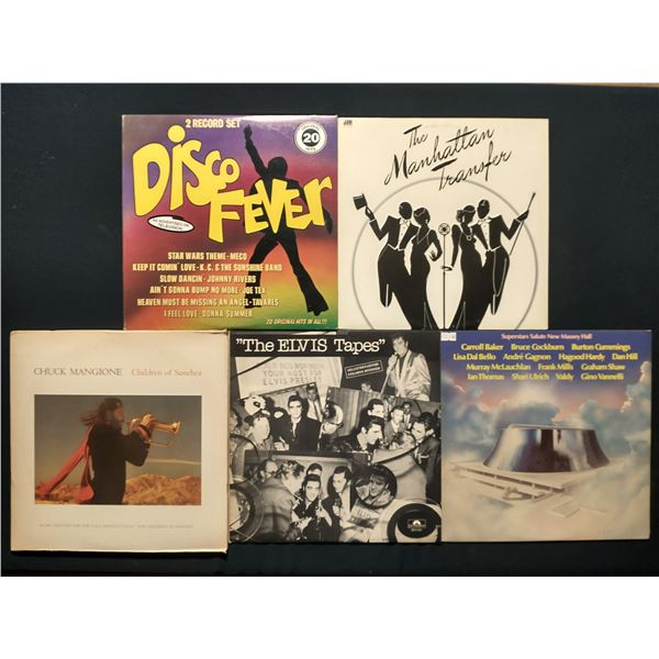 5 VINYL RECORD LOT – DISCO / JAZZ FUSION / POP CLASSICS