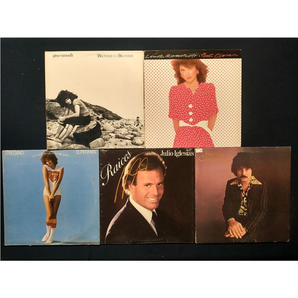 5 VINYL RECORD LOT – ADULT CONTEMPORARY & SOFT ROCK