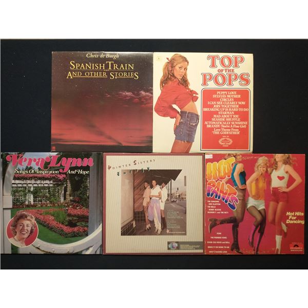 5 VINYL RECORD LOT – POP, DISCO & VOCAL CLASSICS / UK & US PRESSINGS