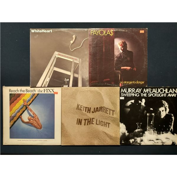 5 VINYL RECORD LOT – NEW WAVE, ROCK & JAZZ / LATE 1970s–1980s