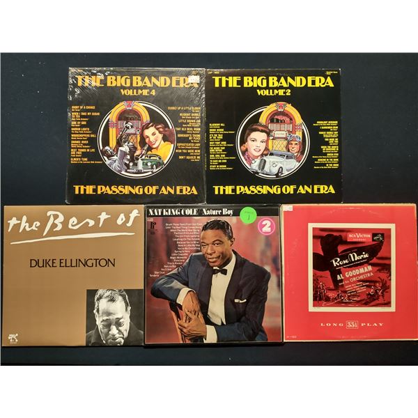 5 VINYL RECORD LOT – BIG BAND, SWING & JAZZ CLASSICS